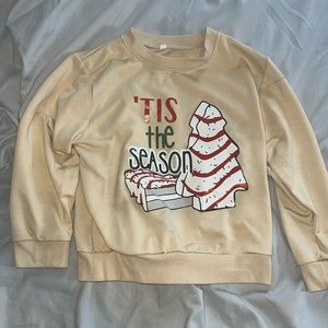 Christmas tree cake sweatshirt